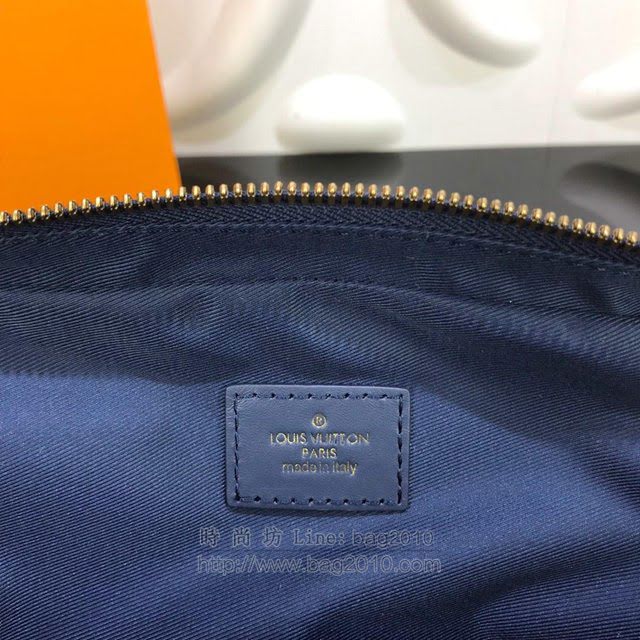 LV腰包 路易威登Outdoor腰包 海軍藍丹寧布 LV男士休閒腰包 LV挎包  ydh2965